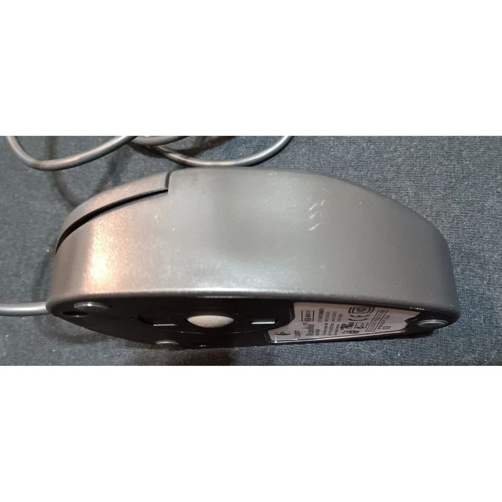 Compaq Logitech MouseMan M-S38 Vintage 3-Button PS/2 Ball Mouse Dark Gray Wired